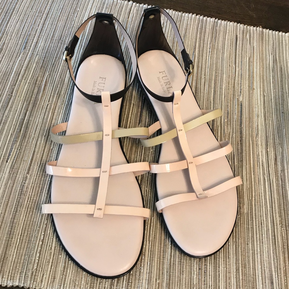NEW - Furla leather gladiator sandal